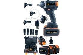 Resim Sturdy Japon TECH VTECC SERİ NEW 2024 92vf10mah Tam Profesyonel Darbeli Matkap Vidalama Şarjlı Somun Sökme Makinesi 