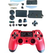 Resim YUES Playstation 4 Uyumlu Kasa Joystick V1 Full Kasa Tuş Takımı Kırmızı 