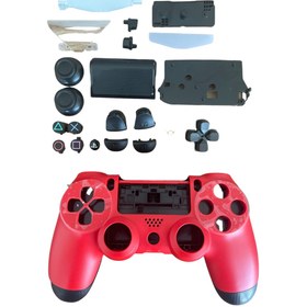 Resim YUES Playstation 4 Uyumlu Kasa Joystick V1 Full Kasa Tuş Takımı Kırmızı 