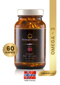 Resim Norwegian Health Omega 3 1000 MG Somon&Morina Balık Yağı 60 Kapsül 