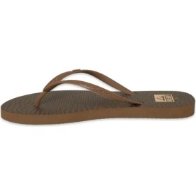 Resim Reef CJ9441 Reef Seaside Prints Parmak Arası Kahverengi Kadın Terlik 