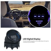 Resim Kosona 52mm Evrensel Araçlar İçin Siyah Lcd Ekranlı Su Sıcaklığı Göstergesi, Alarm Fonksiyonlu, 20-120 C Aralığı, Mavi Led - Bg007 