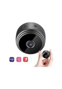 Resim Hfambition Siyah Mini Wifi Ip Kamera 1080p Full Hd - 150 Derece Geniş Görüş, Hareket Algılama, İnfrafed Night Vision, Ev Güvenliği Dvr 