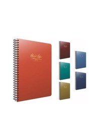 Resim Gıpta Metal Notes Defter Spiralli Plastik Kapak A4 80 Yaprak Kareli 
