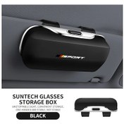 Resim Chuangyinshop Almanca Üç Renkli Siyah Tam Kapalı Katlanır Gözlük Kılıfı Güneşlik Saklama Toz Geçirmez 