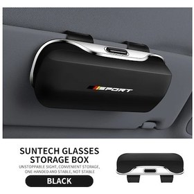 Resim Chuangyinshop Almanca Üç Renkli Siyah Tam Kapalı Katlanır Gözlük Kılıfı Güneşlik Saklama Toz Geçirmez 