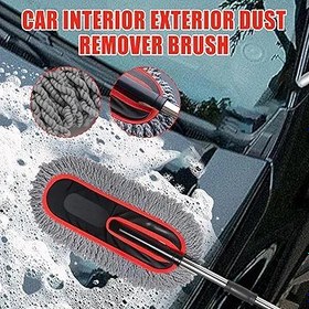Resim Zubehors Araç Yıkama Fırçası,Araç Temizlik Fırçası Toz Alma Aparatı - Yumuşak Uzatılabilir 2X Çizik Yapmayan Oto Aksesuarları Ev & Araç İçi Detay Temizliği İçin Toz Alma Bakım 