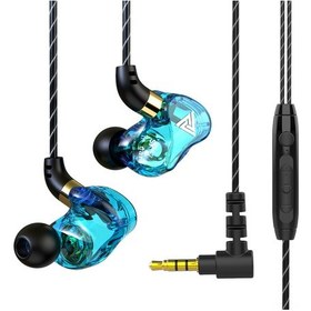 Resim Mufunye Qkz Sk7 Kulak İçi Kablolu Kulaklık 3.5mm, 11.6mm Dinamik Sürücü, Mikrofonlu Hat Kontrol, Hafif Tasarım, Mavi Sk7 