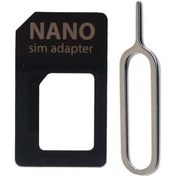 Resim iPhone Uyumlu 5 5S 5C 6 Plus Nano Sim Kart Adaptör 