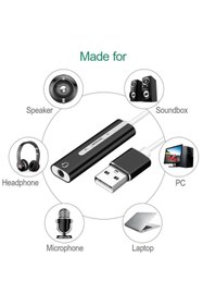Resim Ancheyn 7.1 Usb Harici Stereo Ses Kartı 3.5mm Çevirici Dönüştürücü Ses Kartı 5072 