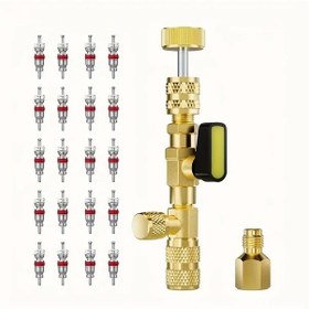 Resim Dashanshop R410a R22 Valf Çekirdeği Sökme Aleti 20 Valf Çekirdeği Hvac Klima Tamar Seti 