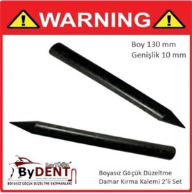 Resim Pdr Boyasız Göçük Düzeltme Kalemi Damar Kırma 2 Li Set 