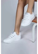 Resim Jump 26835 Beyaz Kadın Cırtlı Sneaker Spor Ayakkabı Beyaz 
