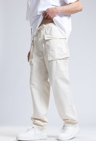 Resim Gabardin Kargo Pantolon - Bej / L 
