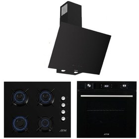 Resim Ferre ve Afm Tech D077-SA + FM7700 + FM2200 Ankastre Set Siyah 