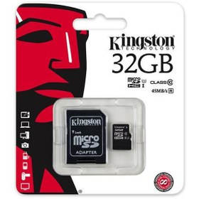 Resim Kingston Micro Sd 32Gb Hafıza Kartı Sdc10G2 Class 10 45Mb/S 