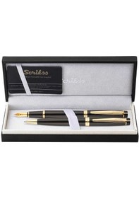 Resim Scrikss 38 Dolma+Tükenmez Kalem Set Siyah Altın N11.4316 