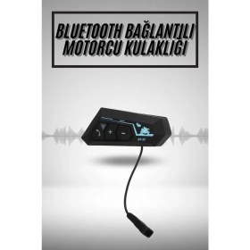 Resim Pileli Store Yeni Nesil Dinleme ve Konuşma Özellikli Intercom Kask Kulaklığı 5.0 Bluetooth 