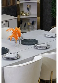 Resim Dream Kumaş Peçete Modelleri Leke Tutmaz Kumaş Peçete Çeyiz Seti 6lı Paket Açık Gri 