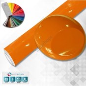 Resim Parlak Turuncu Folyo 1 Metre-40 Cm 