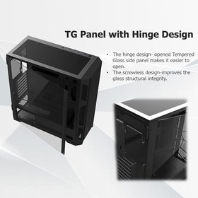 Resim Raijintek Ponos Ultra Ms4 Menteşeli Temperli Cam Yan Panel 4X12CM Adreslenebilir Fanlı Argb LED USB 3.0 Type-C Mesh Ön Panelli Atx Bilgisayar KASASI(RJ-0R20B00226) 