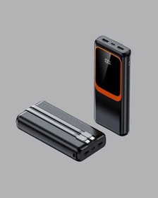 Resim Powerbank 20000 Mah Yüksek Kapasiteli Ve 22.5w Hızlı Şarj Destekli Siyah - Turuncu 