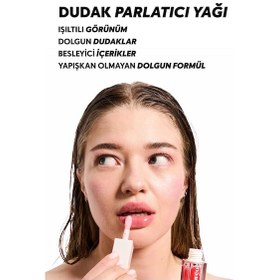 Resim Cream Co. Parlatıcı Nemlendirici Besleyici Dudak Bakım Yağı Lip Oil Gloss - Raspberry 