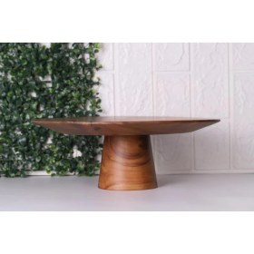 Resim Atbyhome Akasya Pasta Standı Kek Standı Sunumlu Ayaklı Servis Tabağı 