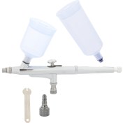 Resim Unncanny Airbrush Püskürtme Aracı 0.5mm Yerçekimi Besleme Çift Eylem Airbrush Kek Dövme Pistola De Pintura Aerografo Tırnak Aracı 20CC 40CC (Yurt Dışından) 