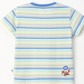 Resim Woody Pamuklu Erkek Bebek Pijama-pss - 904- Çizgili Mavi 