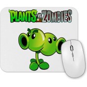 Resim Baskı Dükkanı Split Pea Plants ve Zombies Mouse Pad 