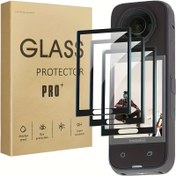 Resim 1/2/3 adet Insta360 X4 Temperli Cam Ekran Koruyucu, Parlak Ultra-Net Parmak İzi Karşıtı Dokunmatik Hassas Koruyucu Film, 5H Sertlik, Pil Gerektirmez 