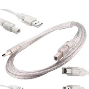 Resim Powermaster 1.5 Metre Şeffaf 2.0 USB Yazıcı Kablosu 