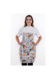 Resim Jarse Frilly İkili Paket Sıvı Geçirmez Su Geçirmez Mutfak Önlüğü Pizza 