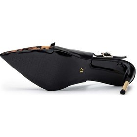 Resim Tamer Tanca Kadın Vegan Siyah/leopar Stiletto 1007 9028 Bn Sndlt Y24 Leopar - Siyah 
