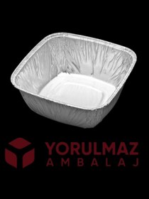 Resim yorulmaz ambalaj Alüminyum Sütlaç ve Tatlı Kasesi - Fırına Dayanıklı - Kullan At - 24’lü Paket 