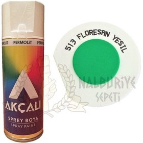 Resim Akçalı Floresan Yeşil Sprey Boya 400 ML - 513 