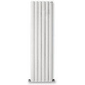 Resim 1500 x 475mm Lilac Yüksek Isı Kapasiteli Dekoratif Dikey Beyaz Alüminyum Radyatör 