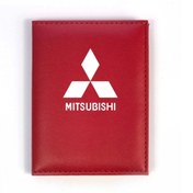 Resim HEDİYEDİYE Mitsubishi Kırmızı Ruhsat Kabı 