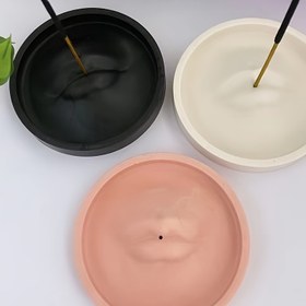 Resim Yuvarlak Dudak Şekilli Tütsü Tutucu Reçine Kalıp Tütsü Yakıcı Silikon Kalıplar Epoksi Reçine için Ağız Şekilli Ev Ofis Yoga Odası Koku 1 Delikli Herbarium, El Yapımı DIY Yapım Dekor Sanat Kil El Sanatları 