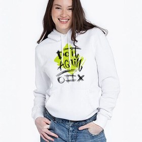 Resim Do it Again Tasarımlı Kapşonlu Kadın Sweatshirt 