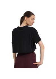Resim Sportive Sedona Cropped Kadın Siyah Günlük Stil T-shirt 25kk1034-syh 1776543 SIYAH 