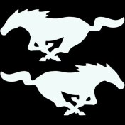 Resim TSC Binicilik At Sticker Resmi Beyaz Renk 22CM 