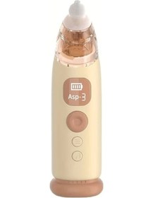 Resim Dashanshop Portable Bebek Burun Aspiratörü 3 Emiş Seviyeli Yumuşak Uçlu Khaki 