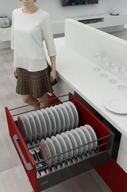 Resim tify Çekmece Içi Tabaklık 29cmx48Cm, Antresit (3cm En Ve 6 Cm Boydan Kesilebilir) 