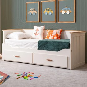 Resim Setay Likya Divan Karyola Çekmeceli Açılır Çift Kişilik Karyola + Soft Yatak 