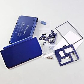 Resim New3DS XL/LL Ekstra Muhafaza Kabuğu Komple Set Mavi Değiştirme, Nintendo New 3DS XL LL New3DSXL ile Uyumlu, Kendin Yap Dış Kasa Kapak Plakaları + Düğmeler + Vidalar + Stylus + JoyStick Şapka 