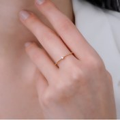 Resim Abries Jewellery 14 Ayar Pırlantalı Altın Wee Dot Yüzük 