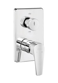 Resim Eca Niobe 102167243-KDE Sıva Üstü Grubu 2 Yollu Ankastre Banyo Bataryası Krom 