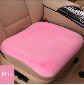 Resim Pembe Kış Sıcak Araba Klozet Kapağı Ön Arka Yastık Peluş Ped Koruyucu Mat Sandalye Minderi Aksesuarları 